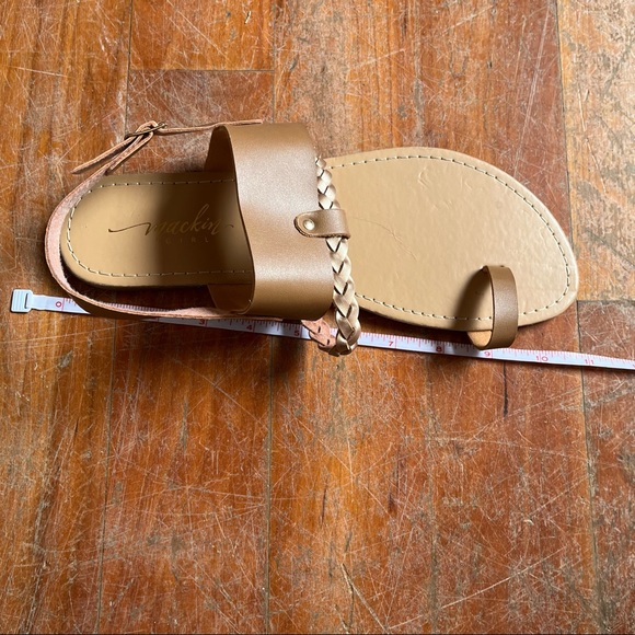 Mackin Girl Sandals Thick Straps Braided Small Heel - Picture 8 of 9